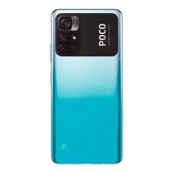 Xiaomi Poco M4 Pro 4+64GB blå smartphone 5G NFC trippelkamera 50MP 6,6 tum FHD + DotDisplay