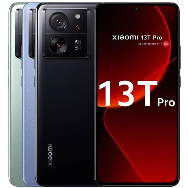 Xiaomi 13T Pro Black 12 GB + 512 GB, MediaTek Dimensity 9200+, 6,67" AMOLED FHD+-skärm, Leica proffskamera Svart