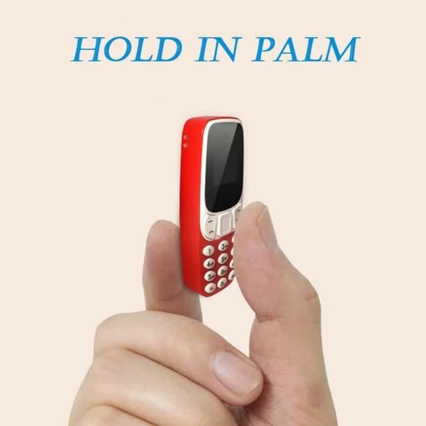 Mini Dual SIM Bluetooth Mobiltelefon L8star BM10 - Röd - Låg strålning