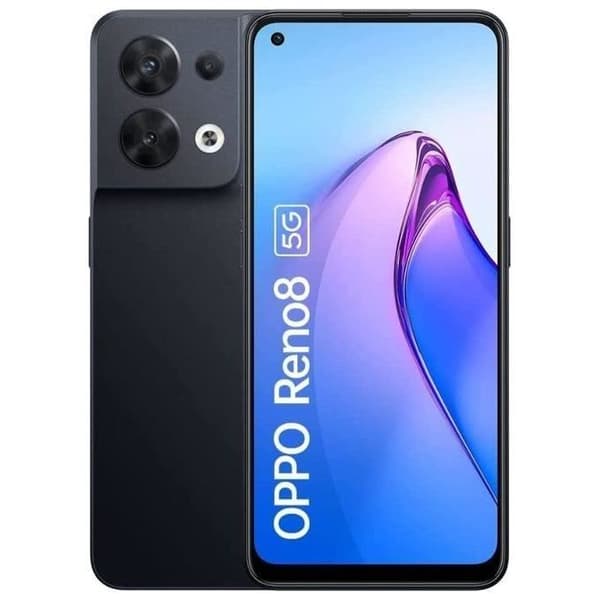 OPPO reno 8 8+256 GB DS 5G Shimmer Svart