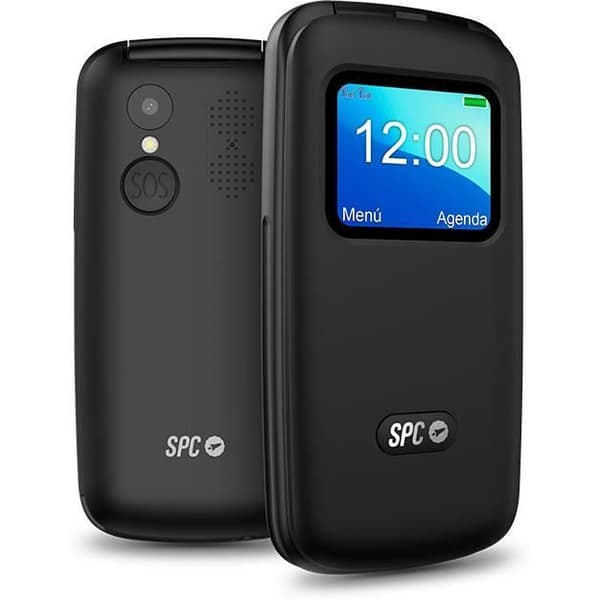 SPC Titan View – Senior mobiltelefon med stora knappar, SOS-knapp, fjärrinställning, direktminnen – svart