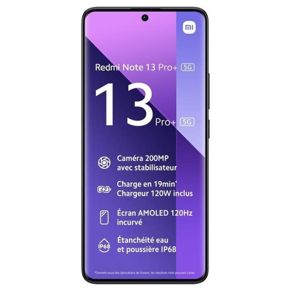 Xiaomi Redmi Note 13 Pro+ 256GB svart 5G smartphone