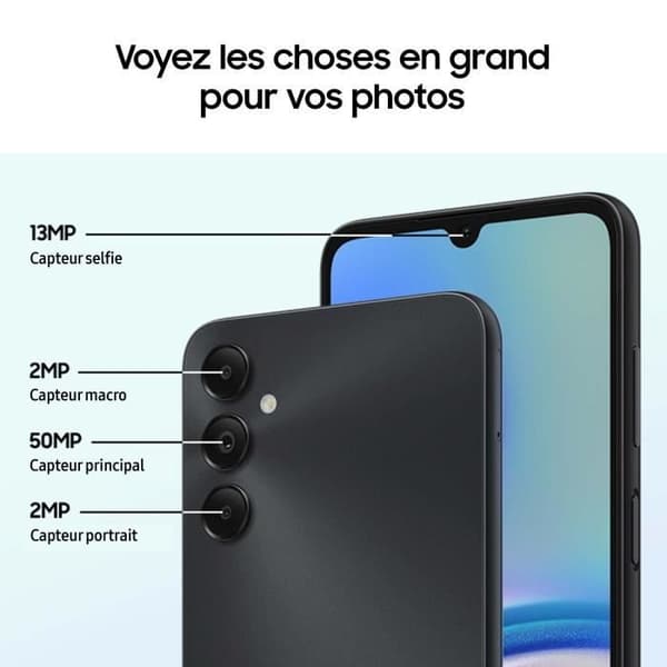 Samsung Galaxy A05s Smartphone 64 GB Svart