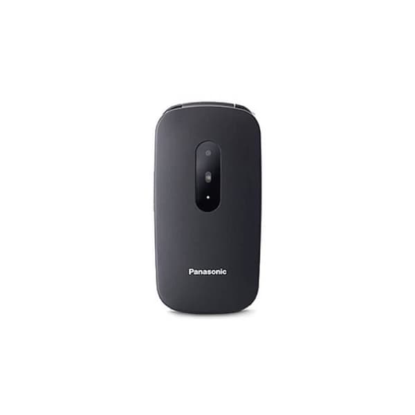 Panasonic KX-TU446 Flip mobiltelefon för seniorer stötsäker svart Svart