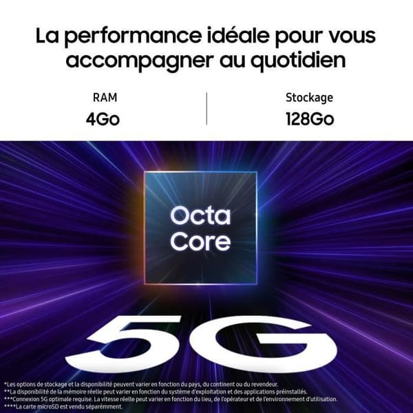 SAMSUNG Galaxy A15 5G Smartphone 128GB Blå