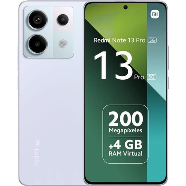 XIAOMI Redmi Note 13 Pro 5G Smartphone 12+512GB Purple Snapdragon 7s Gen 2 Trippelkamera 200MP 6,67" AMOLED-skärmladdning 67W 5100mAh