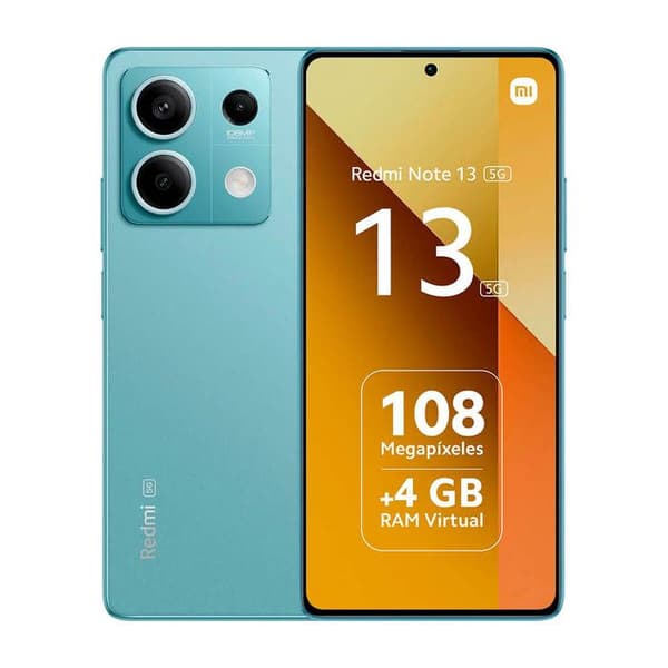 Xiaomi Redmi Note 13 5G 6GB/128GB Turkosgrön (Ocean Teal) Dual SIM Ljusblå