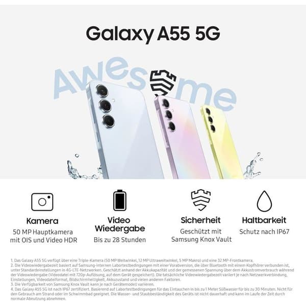 Samsung Galaxy A55 5G 8GB/128GB Lila (Awesome Lilac) Dual SIM SM-A556