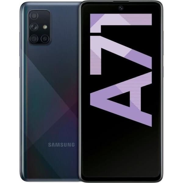 SAMSUNG Galaxy A71 Svart - Renoverad - Bra skick- REFURBISHED