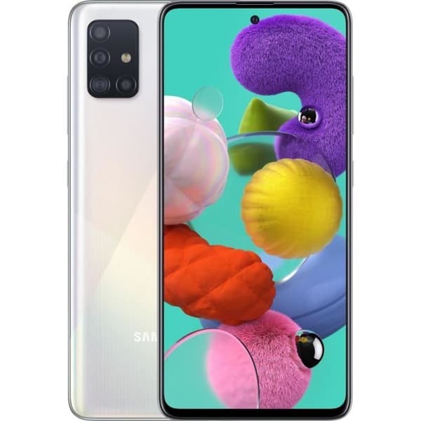 SAMSUNG Galaxy A51 128 GB Vit - Renoverad - Bra skick- REFURBISHED