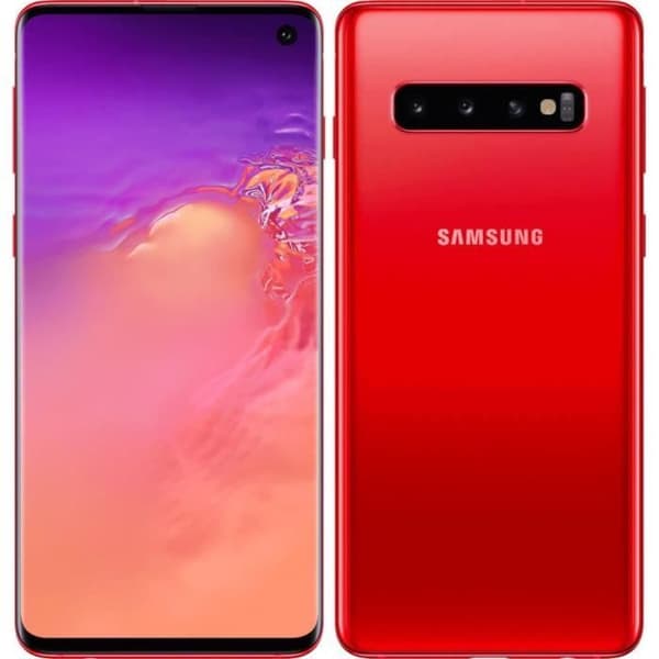SAMSUNG Galaxy S10 128 GB Röd - Dual sim - Renoverad - Bra skick- REFURBISHED