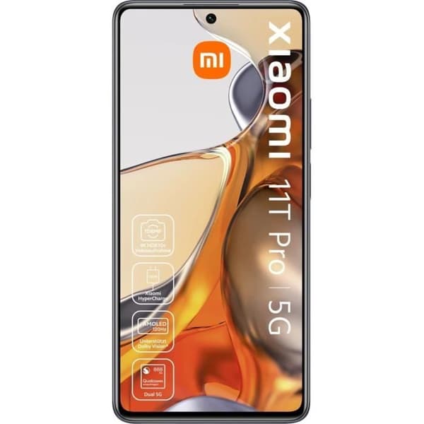 XIAOMI 11T Pro 128 GB svart - Renoverad - Mycket bra skick- REFURBISHED