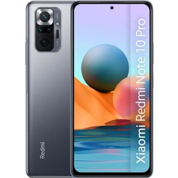 XIAOMI Redmi Note 10 Pro 128 GB Grå (2021) - Renoverad - Utmärkt skick- REFURBISHED
