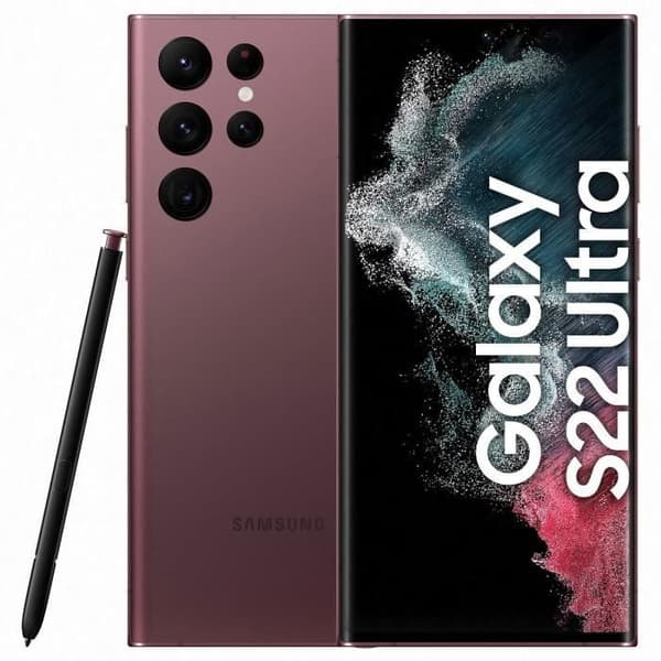 SAMSUNG Galaxy SM-S908 S22 Ultra - 512GB - Bordeaux - Renoverad - Skick okej- REFURBISHED