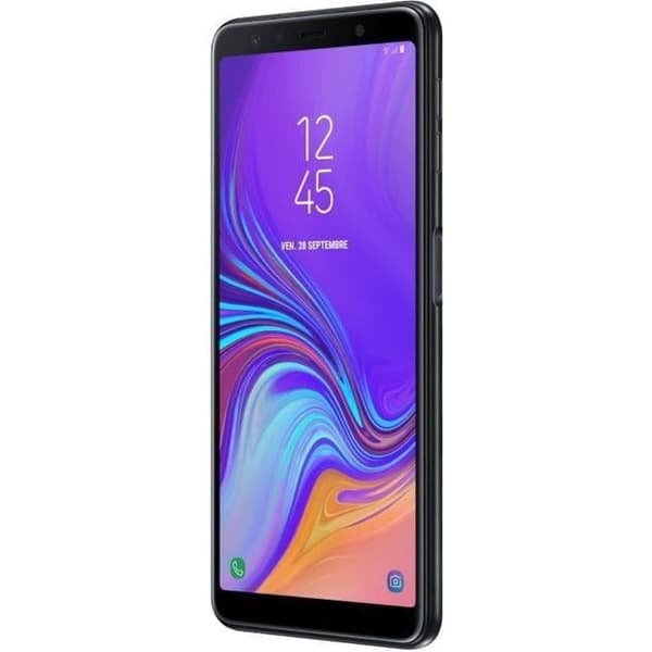 SAMSUNG Galaxy A7 2018 64 GB Svart - Dual sim - Renoverad - Utmärkt skick- REFURBISHED Svart