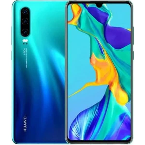 HUAWEI P30 128GB Aurora Blue - Renoverad - Bra skick- REFURBISHED