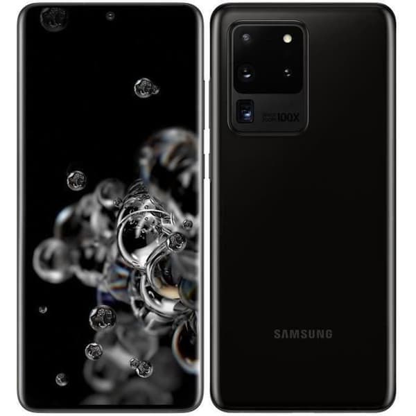 SAMSUNG S20 Ultra 128 GB Svart - Renoverad - Utmärkt skick- REFURBISHED