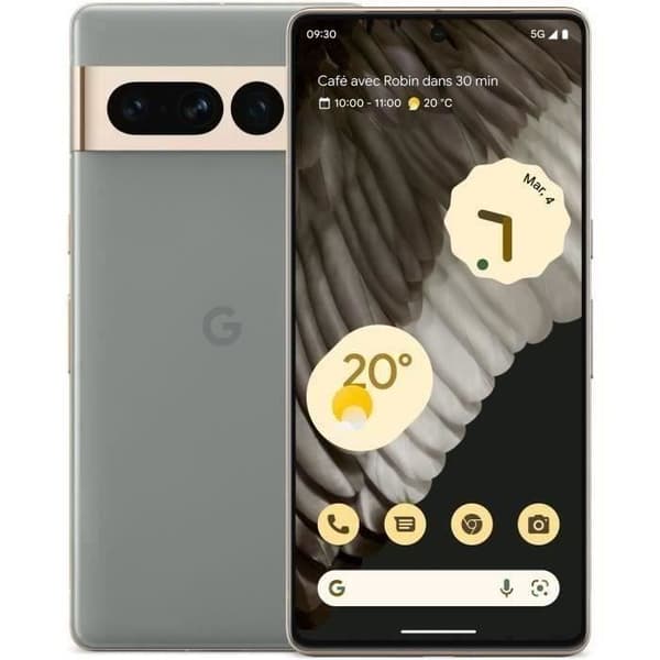 GOOGLE Pixel 7 Pro - 128 GB - Grå (2022) - Renoverad - Utmärkt skick- REFURBISHED