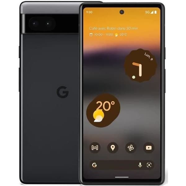 GOOGLE Pixel 6a Charcoal - 128 GB (2022) - Renoverad - Bra skick- REFURBISHED