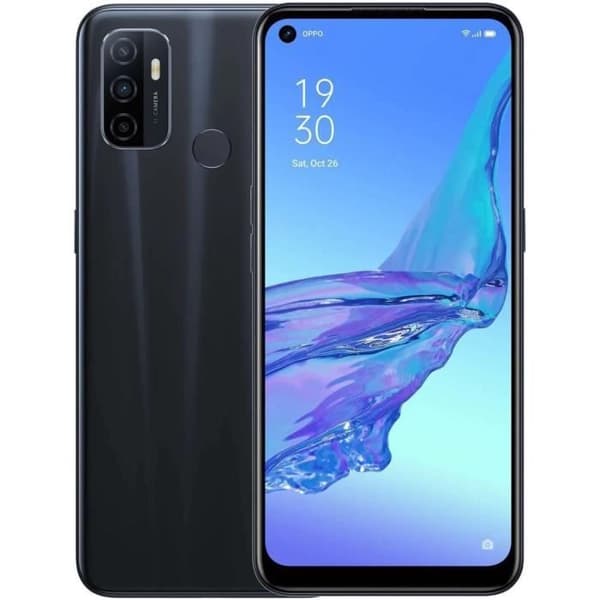 OPPO A53s 128 GB Svart - Renoverad - Mycket bra skick- REFURBISHED
