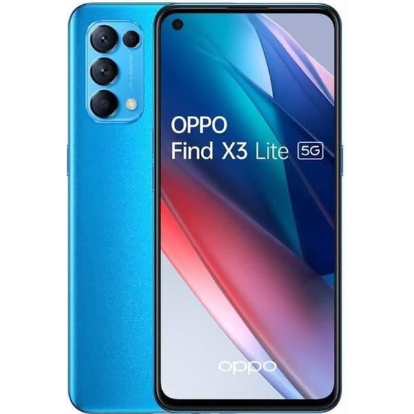OPPO Find X3 Lite 5G 128GB Blå (2021) - Renoverad - Mycket bra skick- REFURBISHED