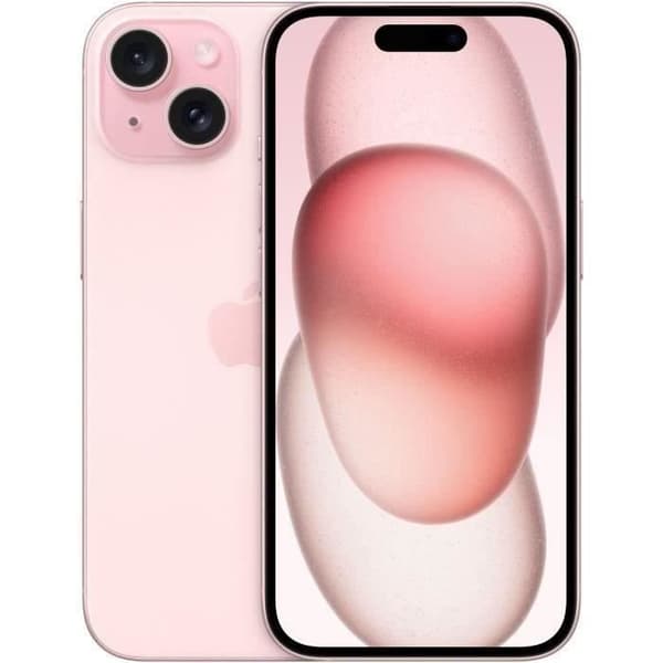 APPLE iPhone 15 128GB Rosa (2023) - Renoverad - Utmärkt skick- REFURBISHED