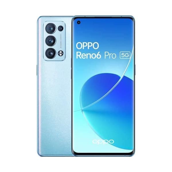 OPPO RENO6 PRO 256GB Blå (2021) - Renoverad - Mycket bra skick- REFURBISHED