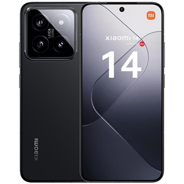 Smartphone 5G Xiaomi 14 - Dubbel kamera - 512 Go - Svart Svart