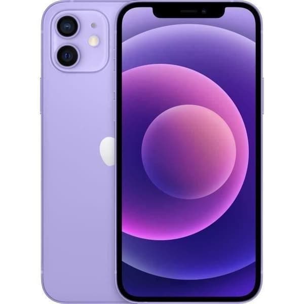 APPLE iPhone 12 64GB Lila (2021) - Renoverad - Utmärkt skick- REFURBISHED