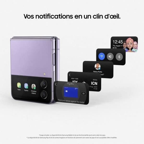 SAMSUNG Galaxy Z Flip4 128GB 5G Lavendel - Renoverad - Mycket bra skick- REFURBISHED