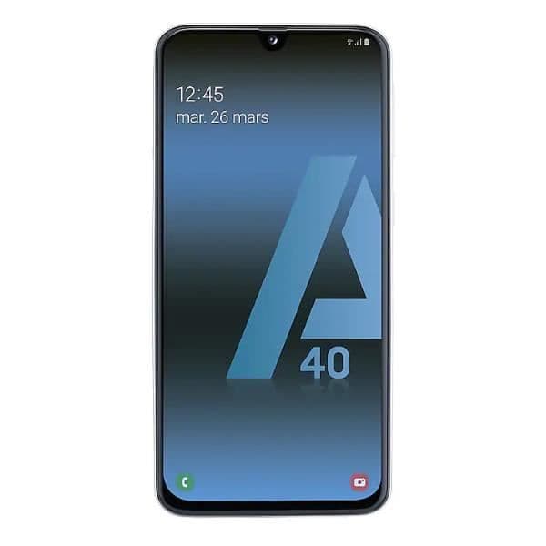 SAMSUNG Galaxy A40 64 GB Vit - Dual sim - Renoverad - Utmärkt skick- REFURBISHED