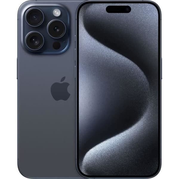 APPLE iPhone 15 Pro 128GB Blue Titanium (2023) - Renoverad - Utmärkt skick- REFURBISHED