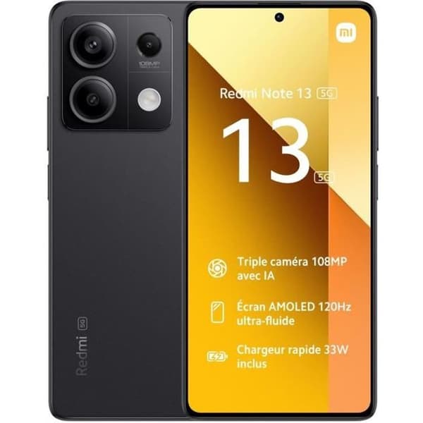 Redmi Note 13 5G Svart 8 GB + 256 GB Svart
