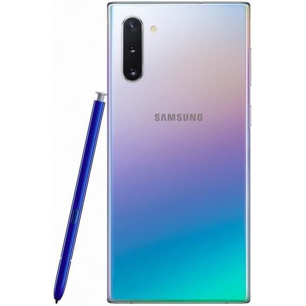 SAMSUNG Galaxy Note 10 256 GB Silver - Dual sim - Renoverad - Mycket bra skick- REFURBISHED