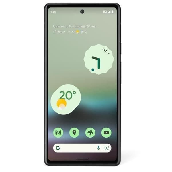 GOOGLE Pixel 6a Chalk - 128 GB (2022) - Renoverad - Mycket bra skick- REFURBISHED