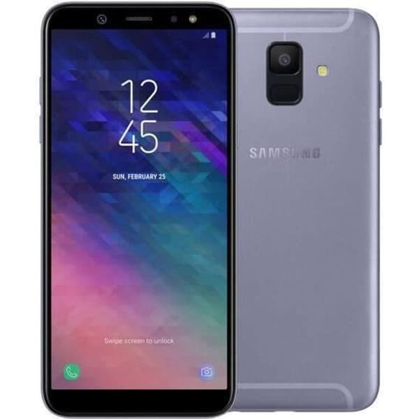 SAMSUNG Galaxy A6 32 GB Orchid grå - Renoverad - Mycket bra skick- REFURBISHED