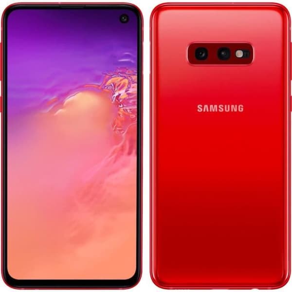 SAMSUNG Galaxy S10e 128 GB Röd - Dual sim - Renoverad - Utmärkt skick- REFURBISHED