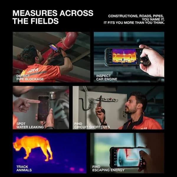 AGM Glory G1S Unbreakable 5G-mobiltelefon med värmekamera Snapdragon 480 Night Vision Camera Smartphone 8+128GB