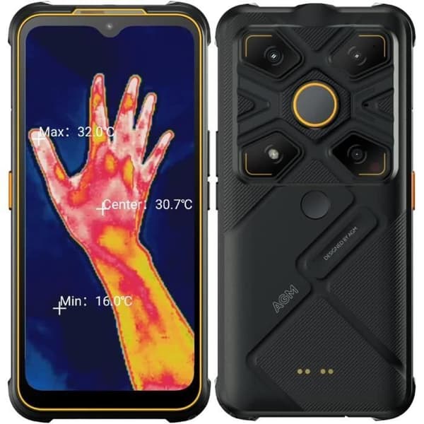 AGM Glory G1S Unbreakable 5G-mobiltelefon med värmekamera Snapdragon 480 Night Vision Camera Smartphone 8+128GB