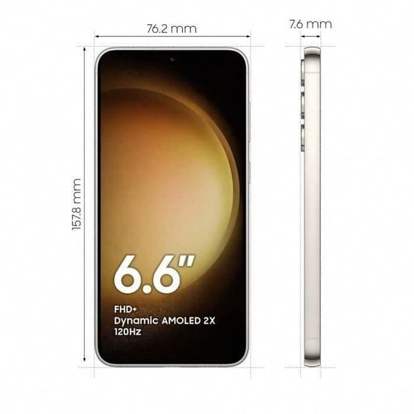 SAMSUNG Galaxy S23+ 512 GB Cream - Renoverad - Bra skick- REFURBISHED