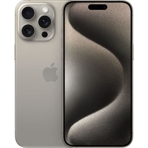 APPLE iPhone 15 Pro Max 256GB Natural Titanium (2023) - Renoverad - Mycket bra skick- REFURBISHED