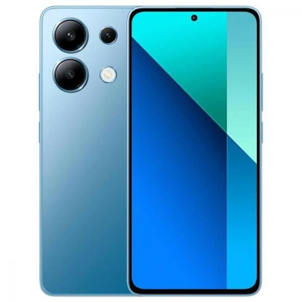 Smartphone med 6,67-tums AMOLED-skärm, Octa-core processor, 128GB internminne och 108 MP huvudkamera. Blå