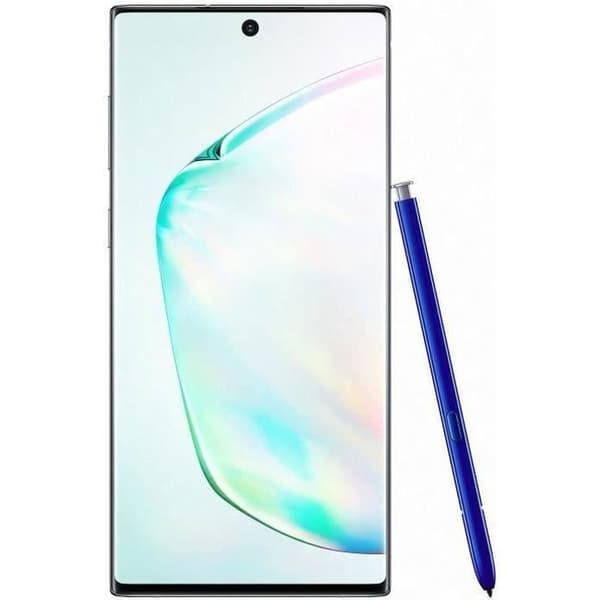 SAMSUNG Galaxy Note 10 256gb Silver - Dubbel sim - Renoverad - Utmärkt skick- REFURBISHED