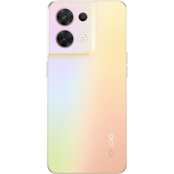 OPPO Reno8 256GB 5G guldskimrande smartphone - 6,4" skärm - Dual SIM - Android 10