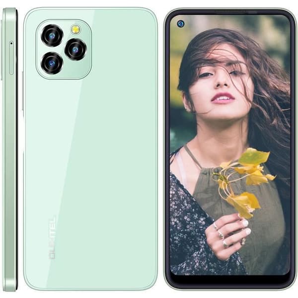 OUKITEL C21 Pro Smartphone 6,39" Android 11 telefon 4GB 64GB olåst mobiltelefon Dual SIM 4G 21MP kamera (grön)