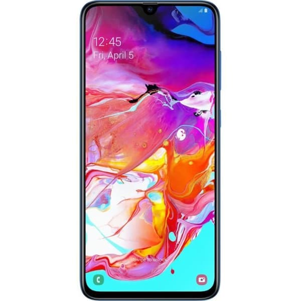 SAMSUNG Galaxy A70 128 GB Blå - Dual sim - Renoverad - Mycket bra skick- REFURBISHED
