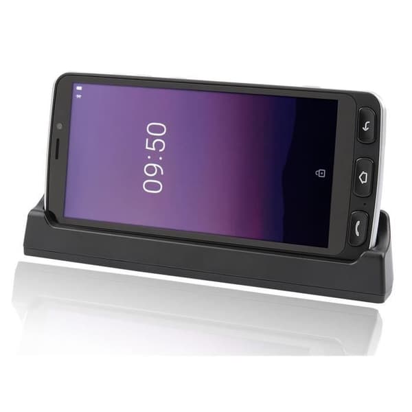 Senior Olympia Mobiltelefon - Android 10 - 16Go - Vit - LTE - 8MP - 5,5"