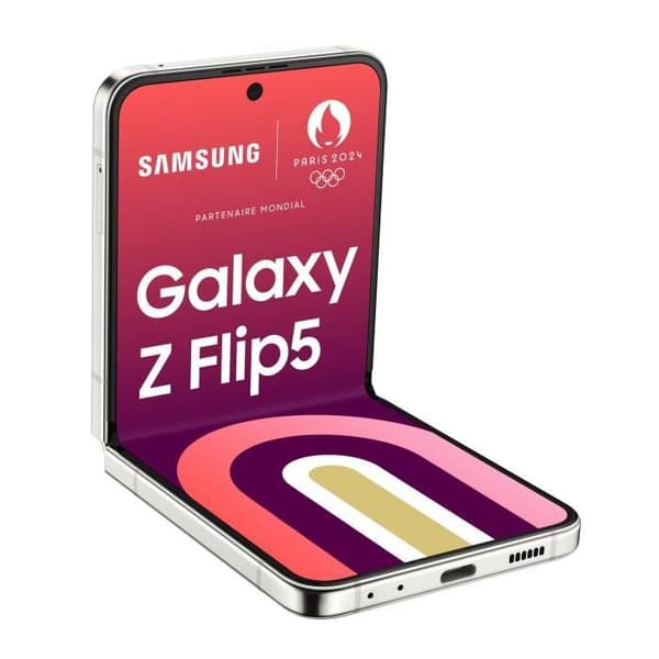 Samsung Galaxy Z Flip5 256GB Cream 5G Smartphone Gräddfärgad