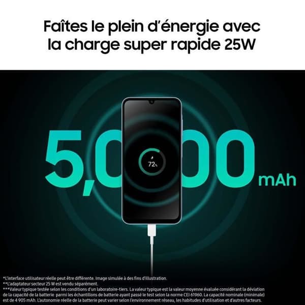 Samsung Galaxy A25 Smartphone 128 GB 5G Lime