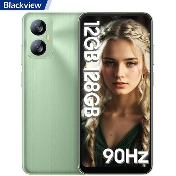 Blackview A52 Pro 4G mobiltelefon 6,517" HD+ 90Hz 12GB+128GB-SD 512GB 5180mAh 13MP+5MP Android 13 Dual SIM - Vitality Green